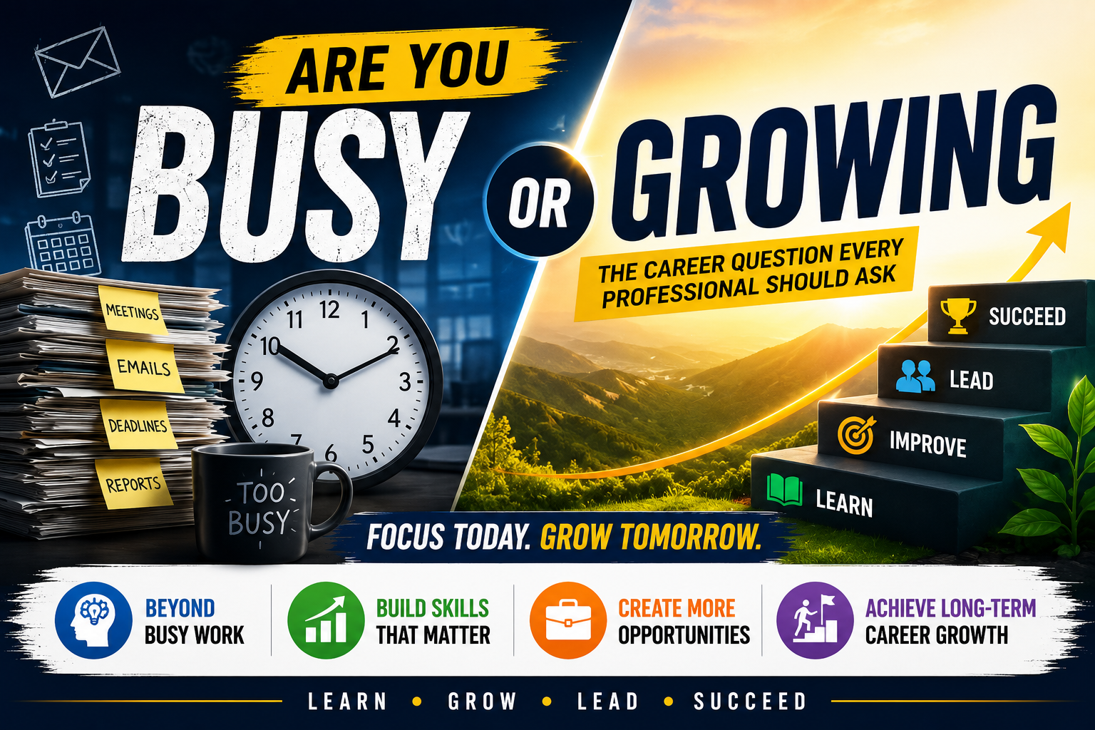 Are You Busy or Actually Growing? The Career Question Every Professional Should Ask