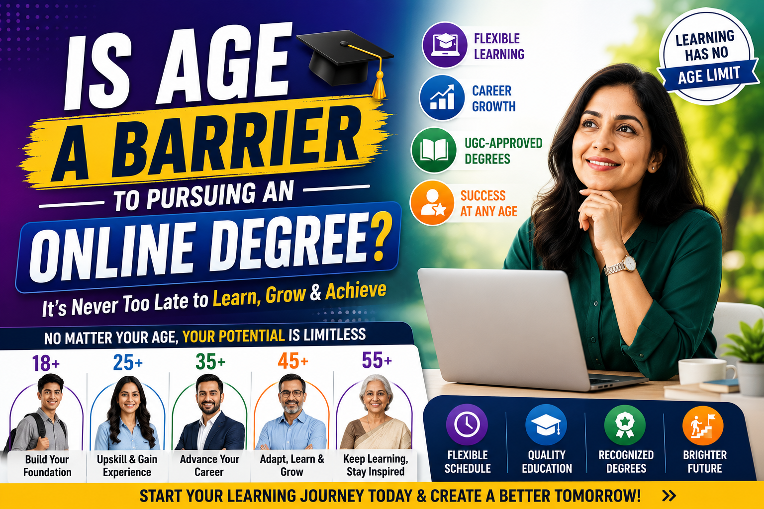 Is Age a Barrier to Pursuing an Online Degree? Why It's Never Too Late to Learn