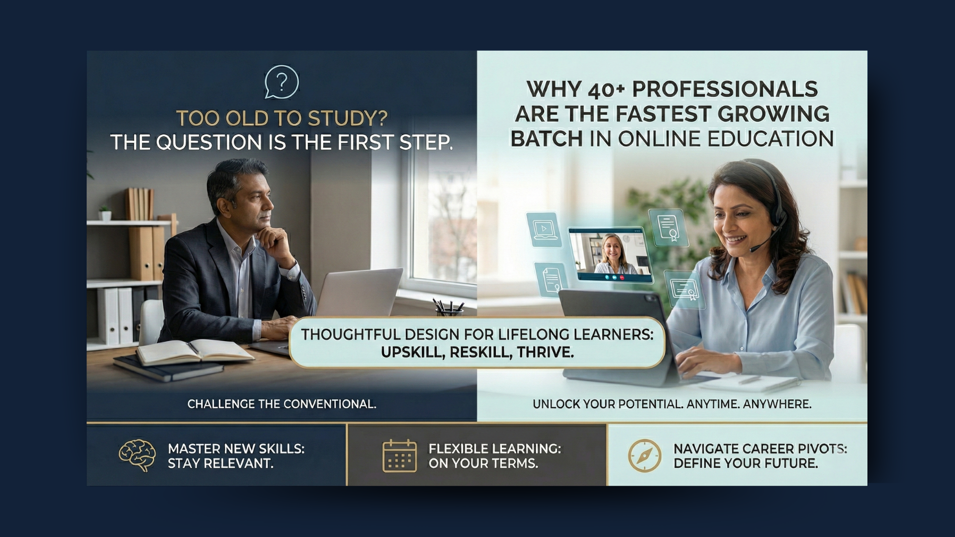 Too Old to Study? Why 40+ Professionals Are the Fastest Growing Batch in Online Education