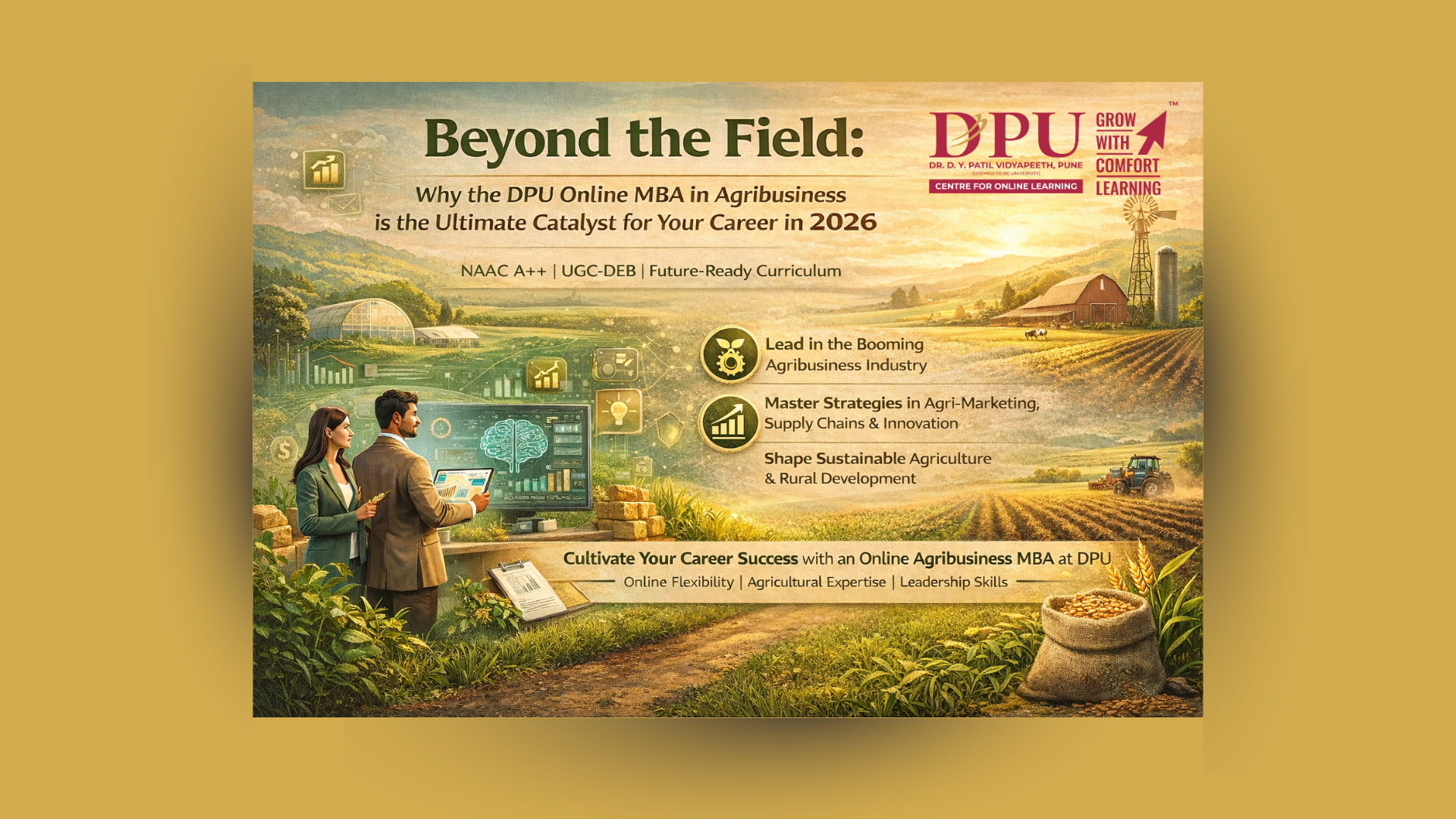 Beyond the Field: Why the DPU Online MBA in Agribusiness is the Ultimate Catalyst for Your Career in 2026