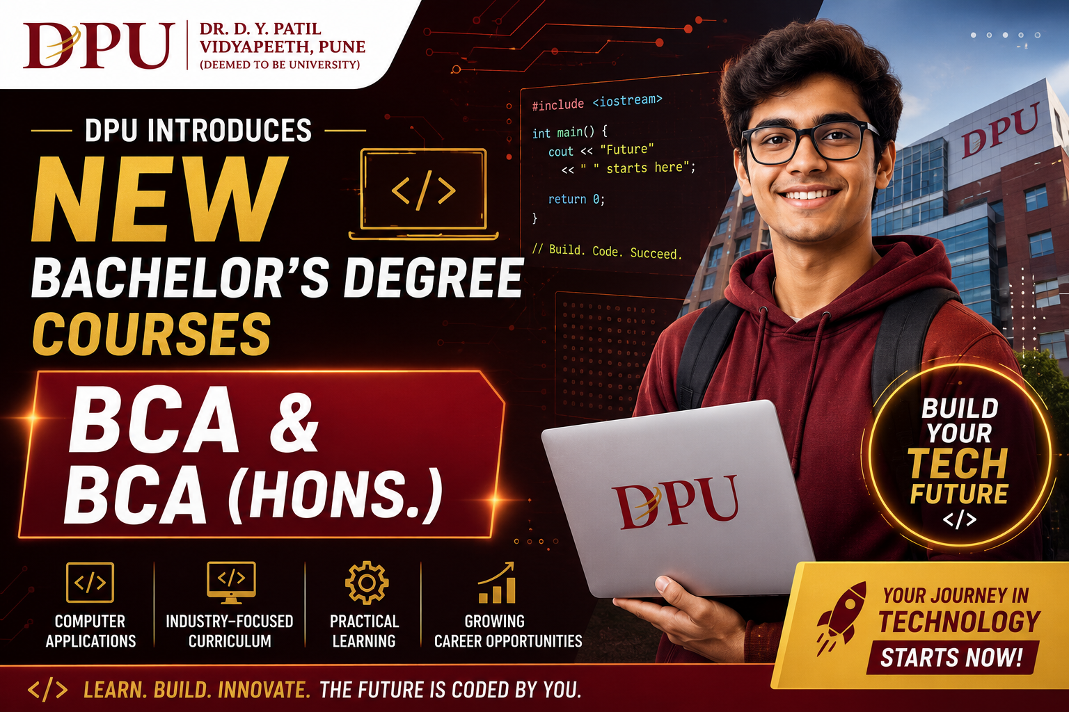 DPU Introduces New Bachelor's Degree Programs: BCA and BCA (Hons.)